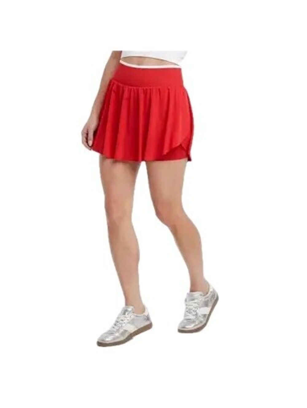 All In Motion Women's High-Rise Seamless Skort Red L